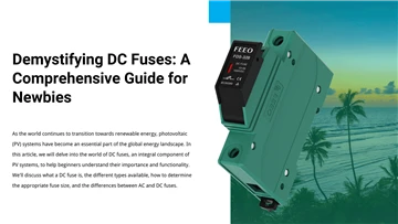 太陽光発電システムの DC ヒューズを理解するための初心者ガイド
