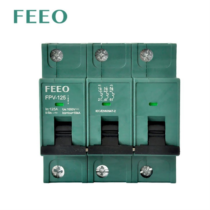 MCB DC breaker 3 pole 100a 750v