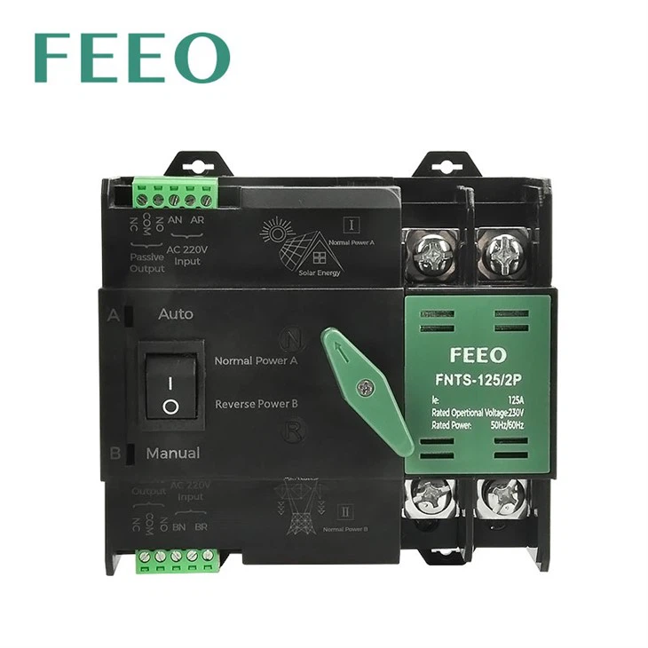 630v AC 100A 2P ATS Dual Power Automatic Transfer Switch